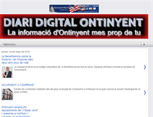 Tablet Screenshot of diariodigitalontinyent.com